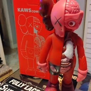 KAWS Pink and Red Anatomical Action Figure